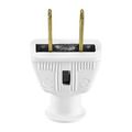 Product Image of Straight Blade Plug, #18-10 Awg 15A, 125V, White, 1-15P, 2-Pole, 2-Wire, 0.328" Dia. Rubber, 183W-BOX