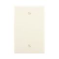 Product Image of Blank Wallplate, Box Mount, Almond, Blank Cutout, Thermoset, Single- Gang, Mid-Size, 2029A
