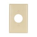 Product Image of Single Receptacle Wallplate, Ivory, 1.406" Hole Cutout, Thermoset, Single-Gang, 2031V-BOX