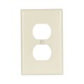 Product Image of Duplex Receptacle Wallplate, Almond, Duplex Receptacle Cutout, Thermoset, Single-Gang, 2032A-BOX