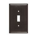Product Image of Toggle Wallplate, Brown, Toggle Cutout, Thermoset, Single- Gang, Mid-Size, Ed Box, 2034B-BOX