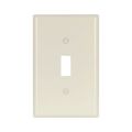 Product Image of Toggle Wallplate, Lt. Almond, Toggle Cutout, Thermoset, Single- Gang, Mid-Size, Ed Box, 2034LA-BOX