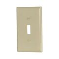 Product Image of Toggle Wallplate, Ivory, Toggle Cutout, Thermoset, Single- Gang, Mid-Size, Ed Box, 2034V-BOX
