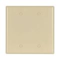 Product Image of Blank Wallplate, Box Mount, Ivory, Blank Cutout, Thermoset, Two- Gang, Mid-Size, Ed Box, 2037V-BOX