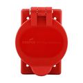 Product Image of Nylon Receptacle Cover, Weatherproof, Self-Closing Application, Red, Wet/Damp Locations, 20446N