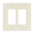 Product Image of Decorator / Gfci Wallplate, Almond, Decorator Cutout, Thermoset, 2- Gang, Mid-Size, Ed Box, 2052A-BOX