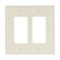 Product Image of Decorator / Gfci Wallplate, Lt. Almond, Decorator Cutout, Thermoset, 2- Gang, Mid-Size, Ed Box, 2052LA-BOX
