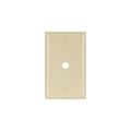 Product Image of Telephone And Coaxial Wallplate, Ivory, 0.375" Hole Cutout, Thermoset, Single-Gang, 2128V-BOX