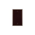 Product Image of Blank Wallplate, Brown, Blank Cutout, Thermoset, Single- Gang, Standard, Ed Box, 2129B-BOX