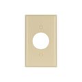 Product Image of Single Receptacle Wallplate, Ivory, 1.406" Hole Cutout, Thermoset, Single-Gang, 2131V-BOX