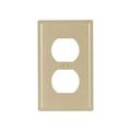 Product Image of Duplex Receptacle Wallplate, Ivory, Duplex Receptacle Cutout, Thermoset, Single- Gang, Standard, 2132V