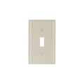 Product Image of Toggle Wallplate, Lt. Almond, Toggle Cutout, Thermoset, Single- Gang, Standard, Ed Box, 2134LA-BOX