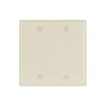 Product Image of Blank Wallplate, Almond, Blank Cutout, Thermoset, Two- Gang, Standard, Ed Box, 2137A-BOX