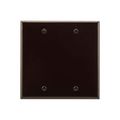 Product Image of Blank Wallplate, Brown, Blank Cutout, Thermoset, Two- Gang, Standard, Ed Box, 2137B-BOX