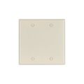 Product Image of Blank Wallplate, Lt. Almond, Blank Cutout, Thermoset, Two- Gang, Standard, Ed Box, 2137LA-BOX