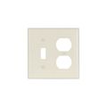 Product Image of Combination Wallplate, Lt. Almond, Toggle, Duplex Receptacle Cutout, Thermoset, 2-Gang, 2138LA-BOX