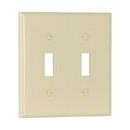 Product Image of Toggle Wallplate, Ivory, Toggle Cutout, Thermoset, Two- Gang, Standard, Ed Box, 2139V-BOX