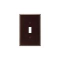 Product Image of Toggle Wallplate, Brown, Toggle Cutout, Thermoset, Single- Gang, Oversize, Ed Box, 2144B-BOX
