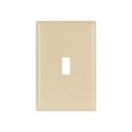 Product Image of Toggle Wallplate, Ivory, Toggle Cutout, Thermoset, Single- Gang, Oversize, Ed Box, 2144V-BOX