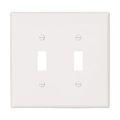 Product Image of Toggle Wallplate, White, Toggle Cutout, Thermoset, Two- Gang, Oversize, Ed Box, 2149W-BOX