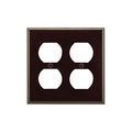 Product Image of Duplex Receptacle Wallplate, Brown, Duplex Receptacle Cutout, Thermoset, 2- Gang, Standard, 2150B-BOX