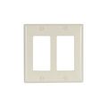 Product Image of Decorator / Gfci Wallplate, Lt. Almond, Decorator Cutout, Thermoset, 2- Gang, Standard, Ed Box, 2152LA-BOX