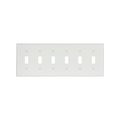Product Image of Toggle Wallplate, Almond, Toggle Cutout, Thermoset, 6-Gang, Standard, Ed Box, 2156W-BOX