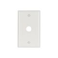 Product Image of Telephone And Coaxial Wallplate, White, 0.625" Hole Cutout, Thermoset, Single-Gang, 2159W-BOX