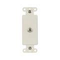 Product Image of Decorator Insert Coaxial Adapter, Light Almond, Flush, Decorator, Coax Adapter, Type F, Adapter, 2162LA