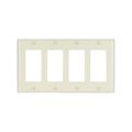 Product Image of Decorator / Gfci Wallplate, Almond, Decorator Cutout, Thermoset, 4- Gang, Standard, Ed Box, 2164A-BOX