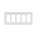 Product Image of Decorator / Gfci Wallplate, White, Decorator Cutout, Thermoset, Five- Gang, Standard, Ed Box, 2165W-BOX