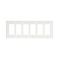 Product Image of Decorator / Gfci Wallplate, White, Decorator Cutout, Thermoset, 6-Gang, Standard, Ed Box, 2166W-BOX
