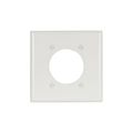 Product Image of Power Outlet And Locking Wallplate, White, 2.15" Hole Cutout, Thermoset, 2-Gang, 2168W-BOX