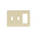 Product Image of Combination Wallplate, Ivory, Toggle, Toggle, Decorator Cutout, Thermoset, 3-Gang, Standard, 2173V-BOX