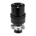 Product Image of Straight Blade Connector, #18-10 Awg 15A, 125V, Black, 5-15P, 2-Pole 3-Wire, Screw Rubber, 222-BOX