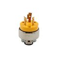Product Image of Safety Grip Locking Plug, Stand-Alone Box, #14-8 Awg, 20A, 250V, Yellow, L6-20, 2-Pole 3-Wire, 2364-BOX
