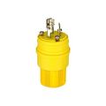 Product Image of Arrow Hart Watertight Locking Plug, #18-10 Awg 15A 125V, L5-15, 2-Pole 3-Wire, 24W47