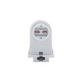 Product Image of Lampholder, Non-Shunted, T8/T12, Plunger, White, Fluorescent Lamp, Thermoset, 600V, 660W, 2501W-BOX