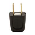 Product Image of Straight Blade Plug, #18-10 Awg 10A 125V, Black, 1-15P, 2-Pole, 2-Wire, 18-2 Spt-1 Cord, Bulk, 2601-6BK-BU