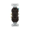 Product Image of Residential Duplex Receptacle, #14-10 Awg 15A 125V, SideAnd Push, Brown, Impact-Resistant Duplex, 270B
