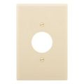 Product Image of Single Receptacle Wallplate, Ivory, 1.40" Hole Cutout, Thermoset, Single-Gang, Oversize, 2731V-BOX