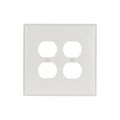 Product Image of Duplex Receptacle Wallplate, White, Duplex Receptacle Cutout, Thermoset, 2- Gang, Oversize, 2750W-BOX