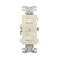 Product Image of Commercial Combo Switch, Stand, #14-#12 Awg 15A, 120/277V, Light Almond, Duplex, 275LA-BOX