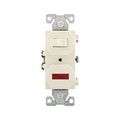 Product Image of Commercial Combo Switch, Neon Pilot Light #14-#12 Awg 15A 120V Switch 125V Pil Lgt, Light Almond, 277LA-SP