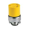 Product Image of Straight Blade Connector, #18-12 Awg 15A, 125V, Armored Vinyl, 2-Pole 3-Wire, 0.25-0.63", Vinyl, 2887-BOX
