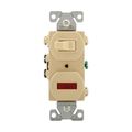 Product Image of Commercial Combo Switch, Neon Pilot Light, Stand, #14-#12 Awg 15A, Ivy, 294V-BOX