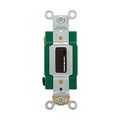 Product Image of Locking Switch, #14-10 Awg, 30A, 120/277V, Back & Side Wiring, Key Actuator, Brown, 1-Pole, 3031L