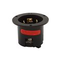 Product Image of Locking Flanged Inlet, 10A, 20A, Industrial, 250/600V, Black, 4-Pole, Five-Wire, Grounding, 3524BK