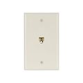 Product Image of Wallplate w/ Connector, Residential Telephone, Light Almond, Data/Voice Modular Jack, 625B4, 3532-4LA