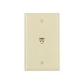 Product Image of Wallplate w/ Connector, Residential Telephone, Box, Ivory, Data/Voice Modular Jack, 3532-4V